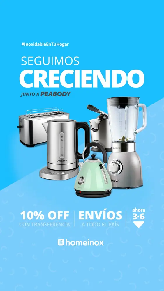 Lanzamiento de electrodomésticos Peabody